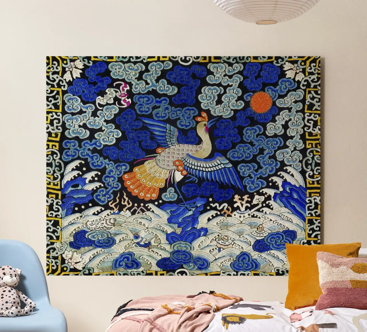 Chinesisches Rangabzeichen: Phönixkranich - Kaiserliche Kunst, Qing-Dynastie Alu-Dibond von NorwesClub