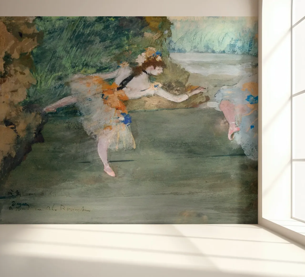 Degas: Dancer Onstage - Impressionism, Ballet Art, Movement, photo wallpaper by NorwesClub