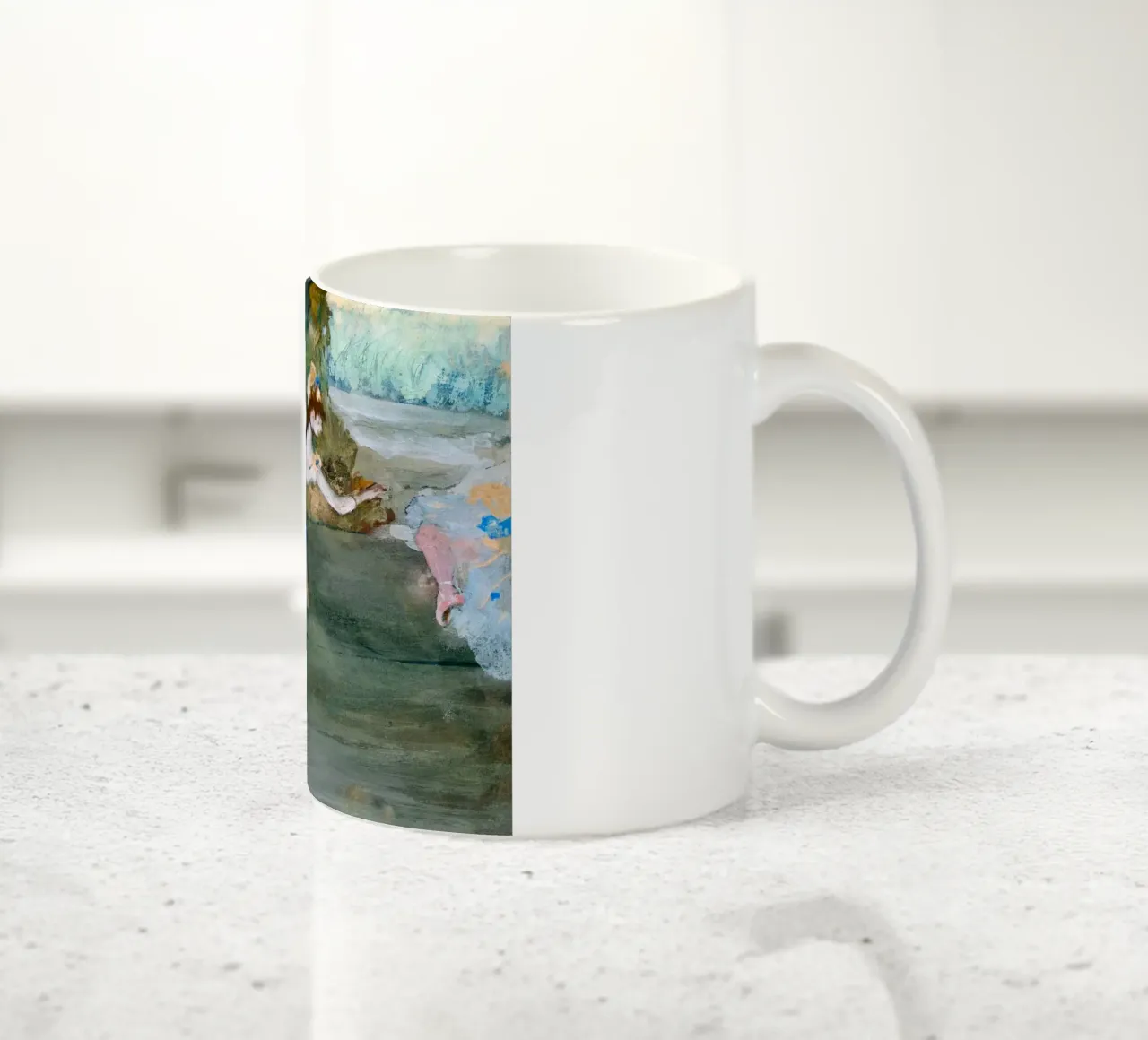 Degas: Ballerina in scena - Impressionismo, balletto, movimento, tazza in ceramica da NorwesClub