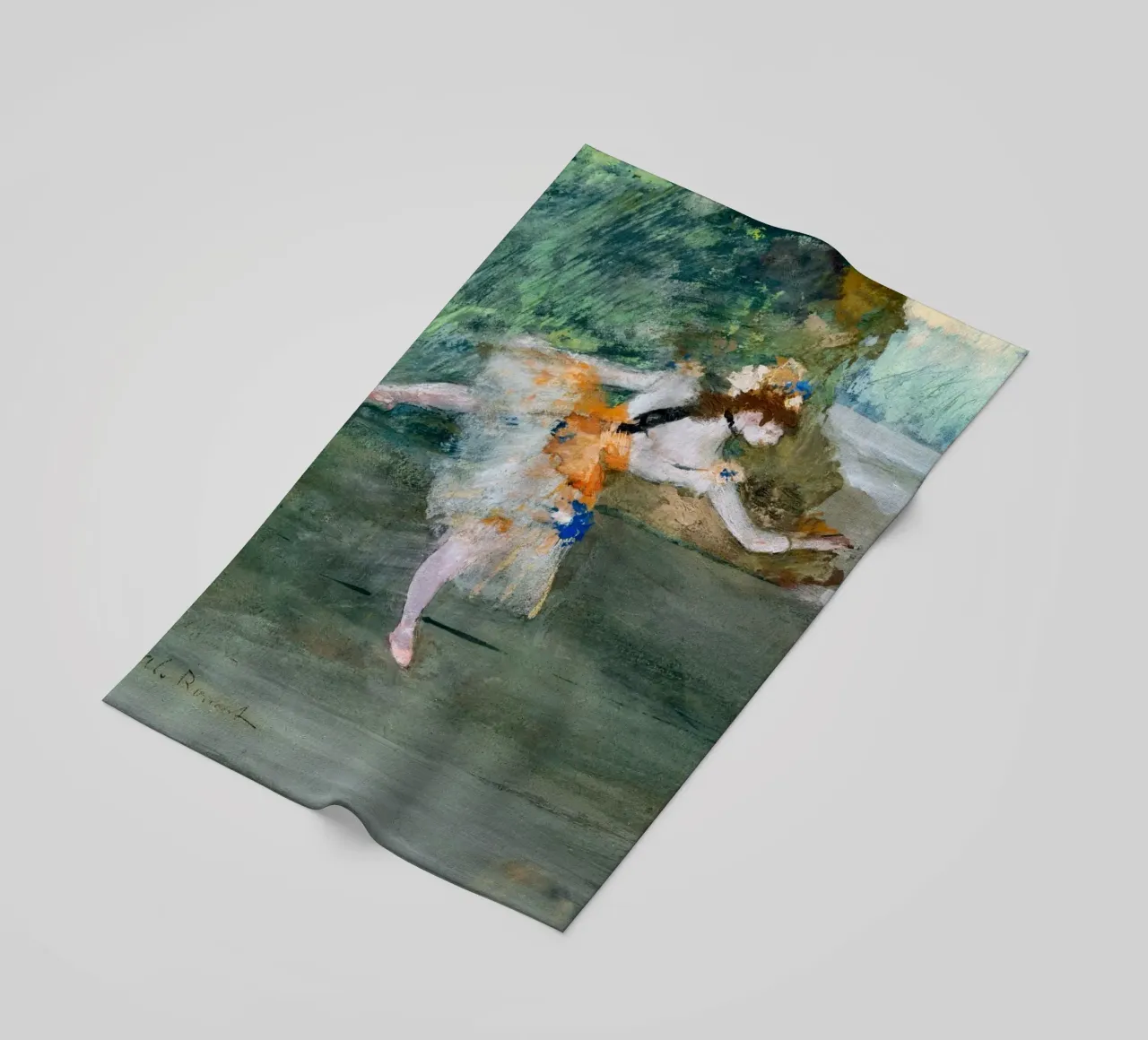 Degas: Dancer Onstage - Impressionism, Ballet Art, Movement, beach towel by NorwesClub