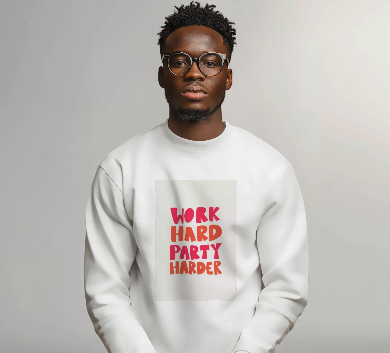 Work hard party harder felpa da Pure
