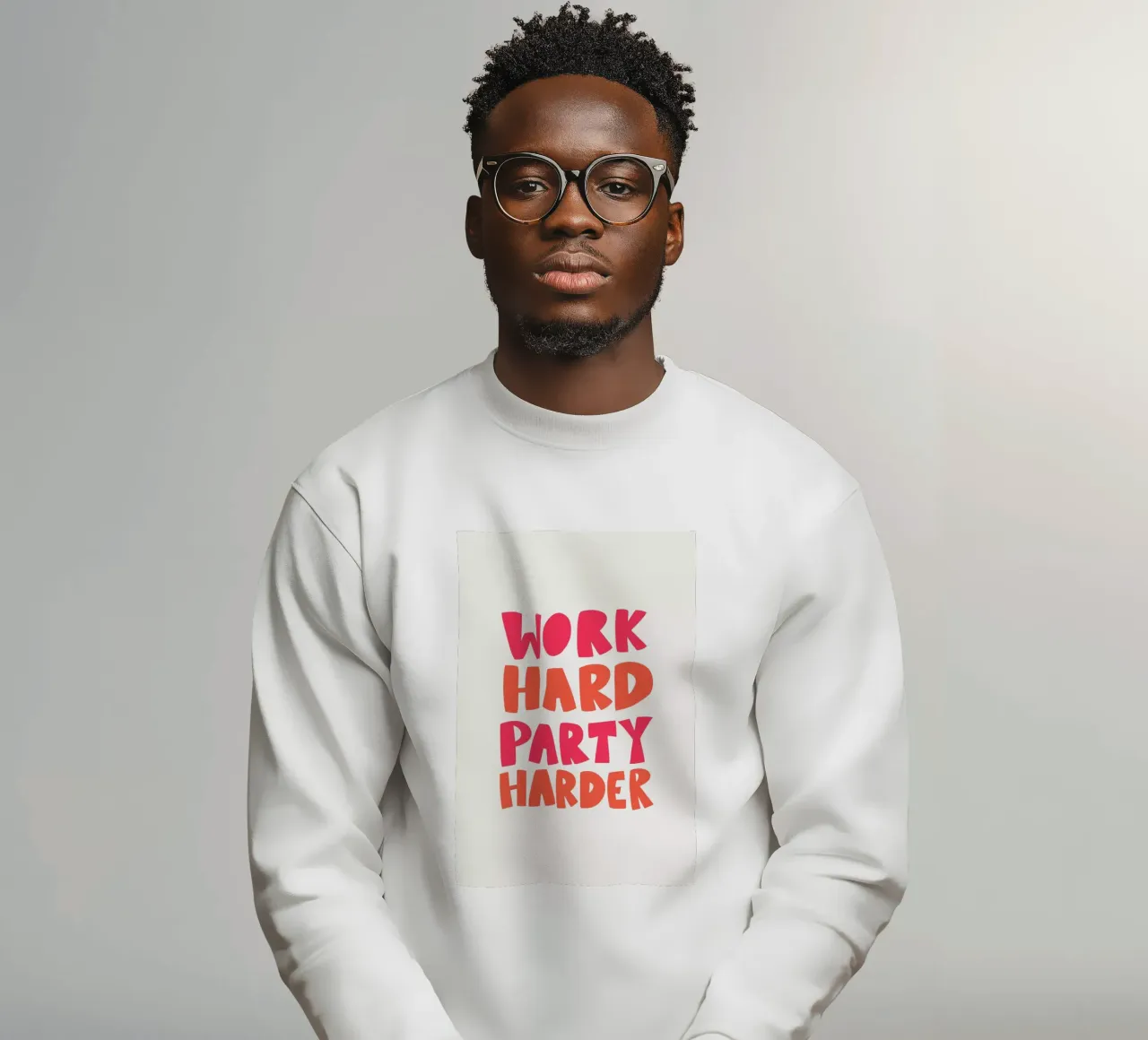 Work hard party harder felpa da Pure