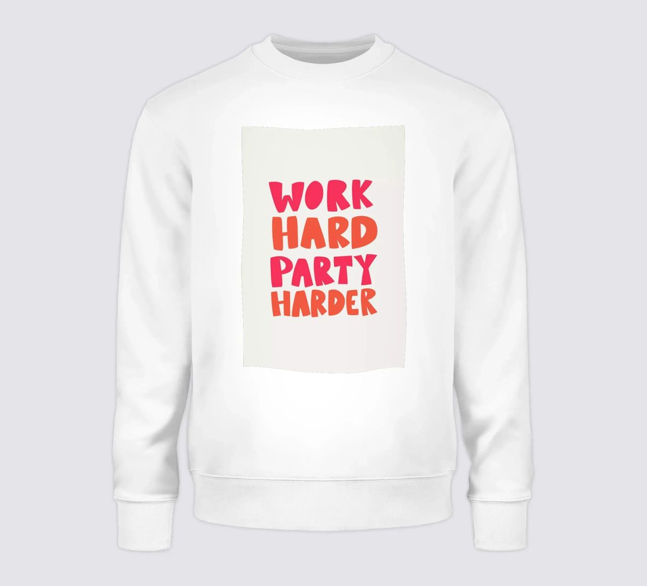 Work hard party harder felpa da Pure