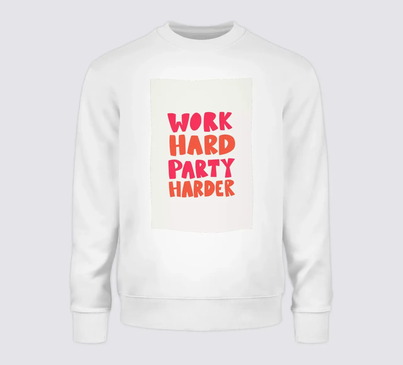 Work hard party harder felpa da Pure