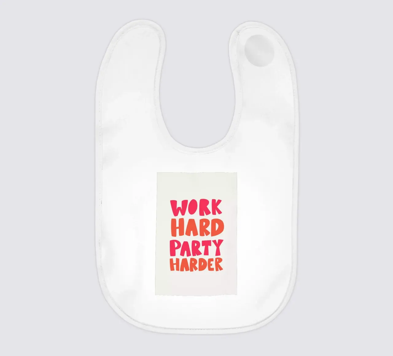 Work hard party harder babero de Pure