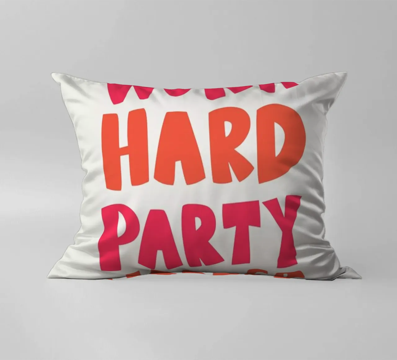 Work hard party harder cuscino da Pure