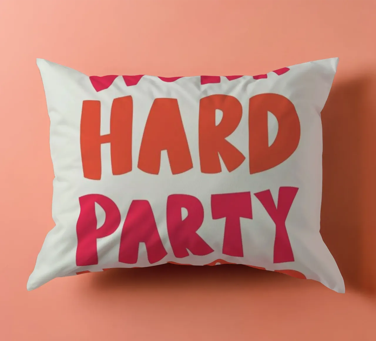 Work hard party harder cuscino da Pure
