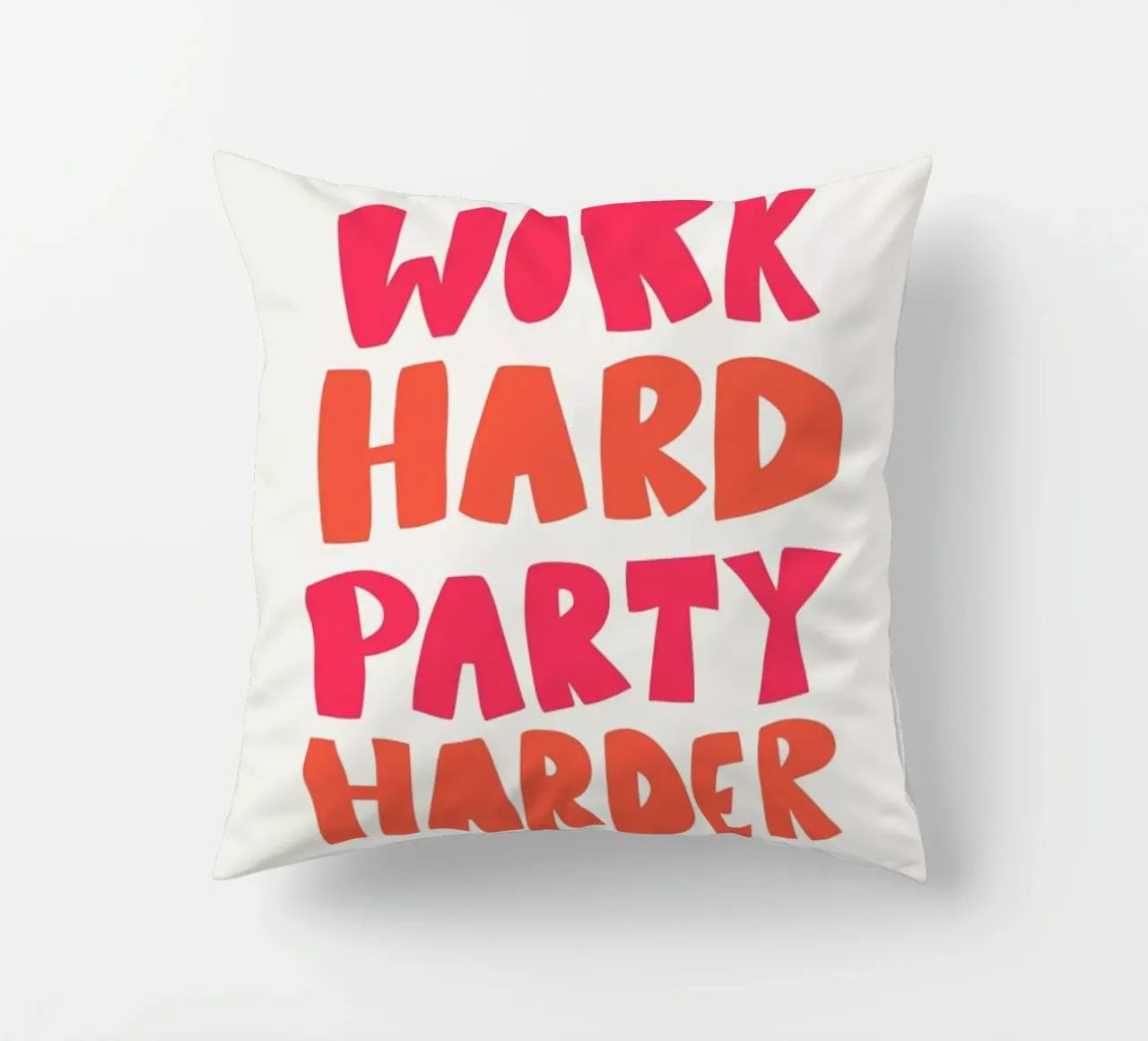 Work hard party harder cuscino da Pure