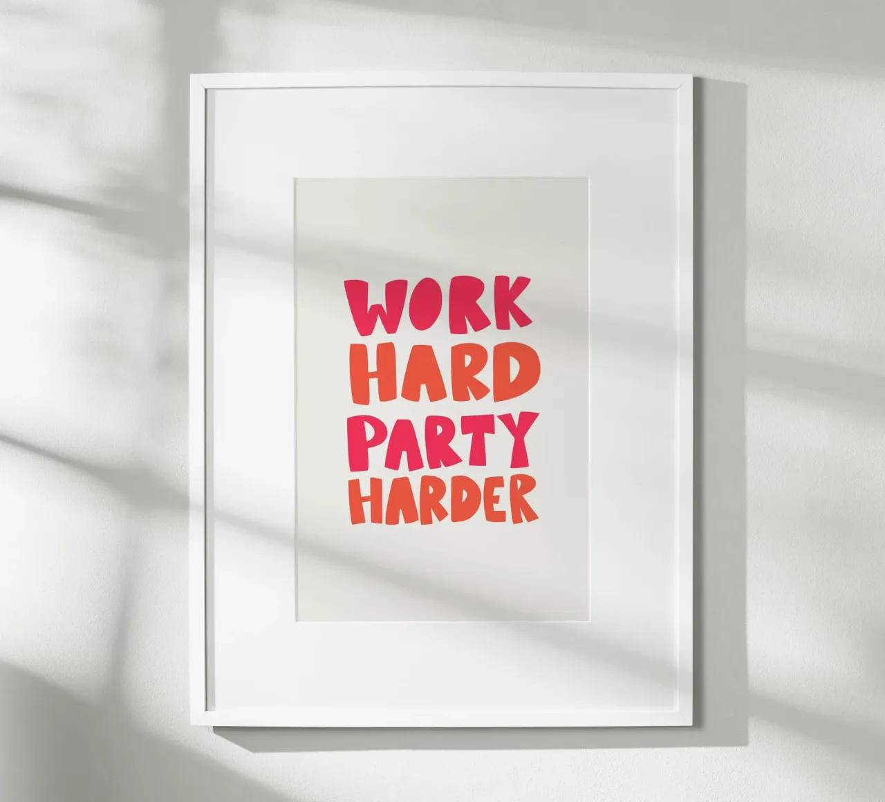 Work hard party harder carta hahnemühle da Pure