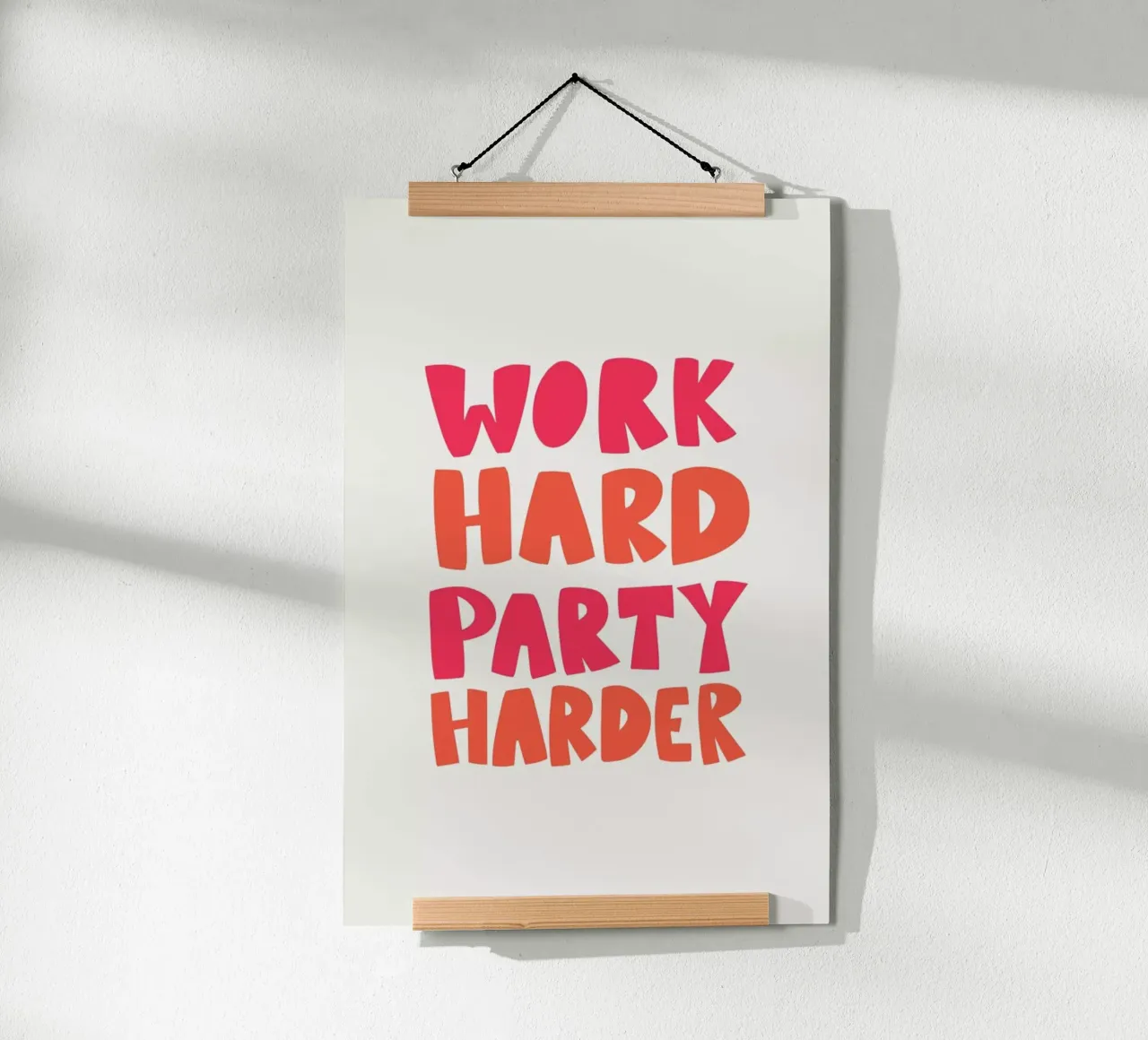 Work hard party harder carta hahnemühle da Pure