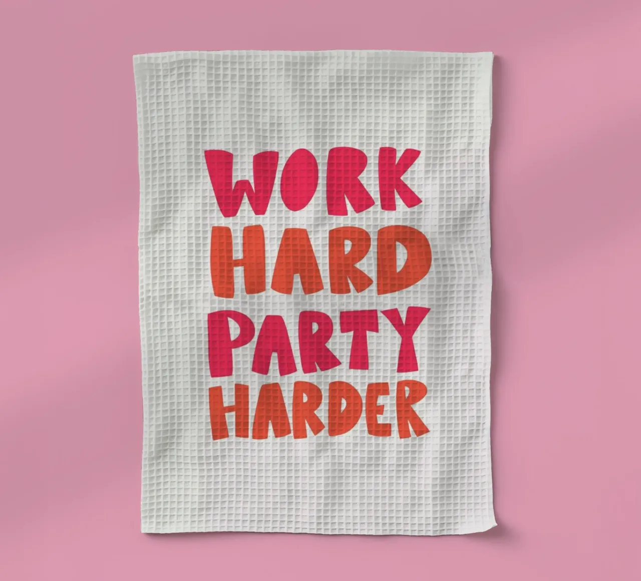 Work hard party harder canovaccio da cucina da Pure