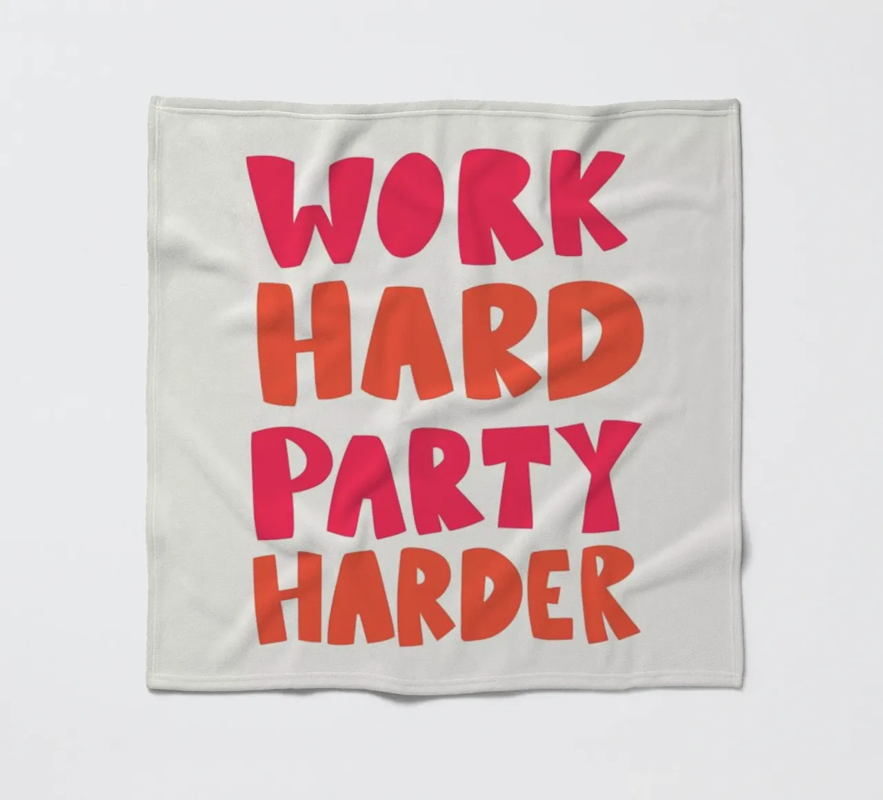 Work hard party harder coperta in pile da Pure