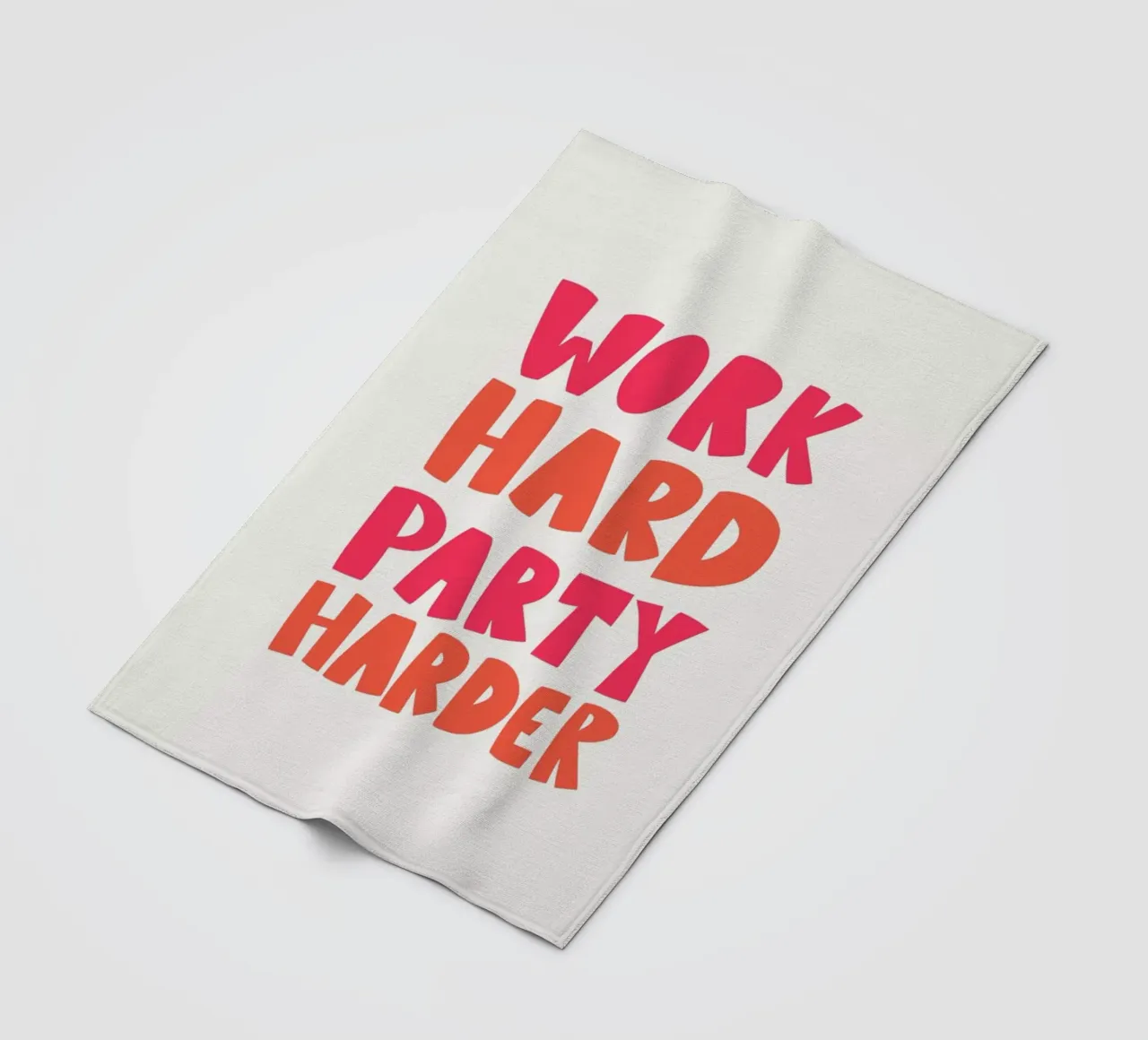 Work hard party harder coperta in pile da Pure
