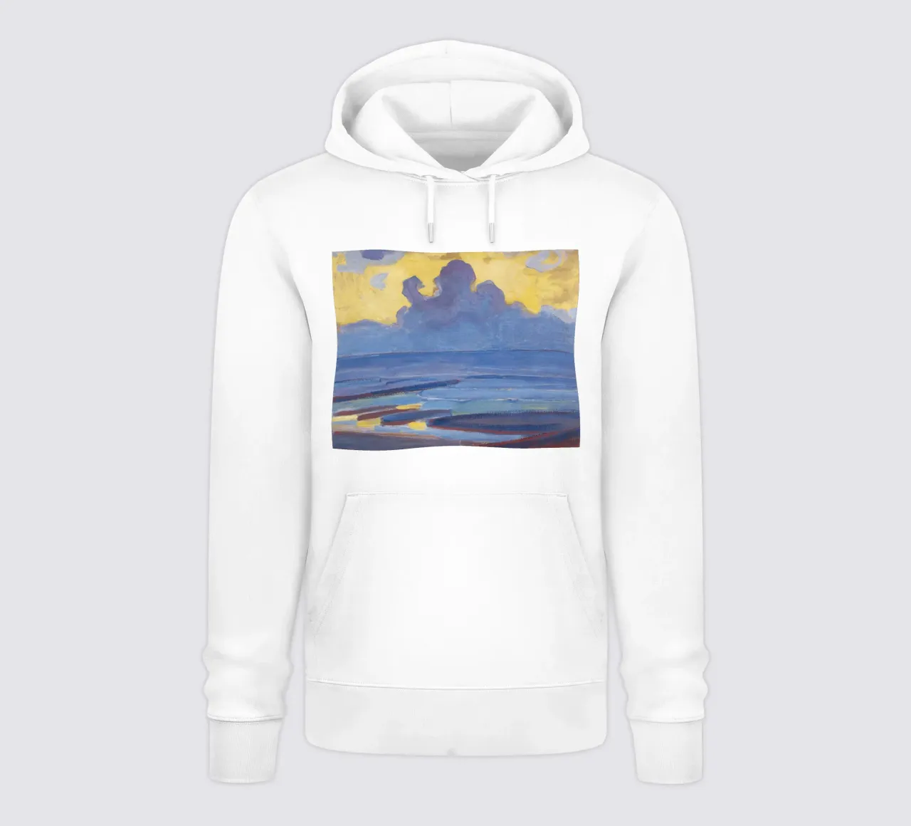Piet Mondrian - "In riva al mare" - Luminoso paesaggio modernista felpa con cappuccio da NorwesClub