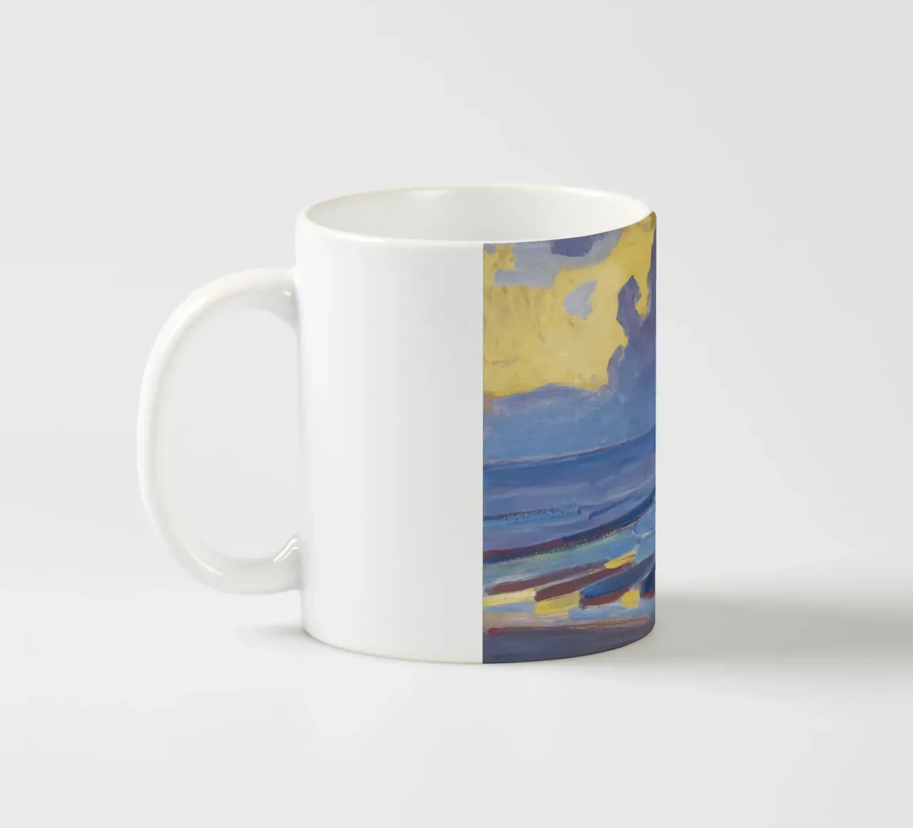 Piet Mondrian - "In riva al mare" - Luminoso paesaggio modernista tazza in ceramica da NorwesClub