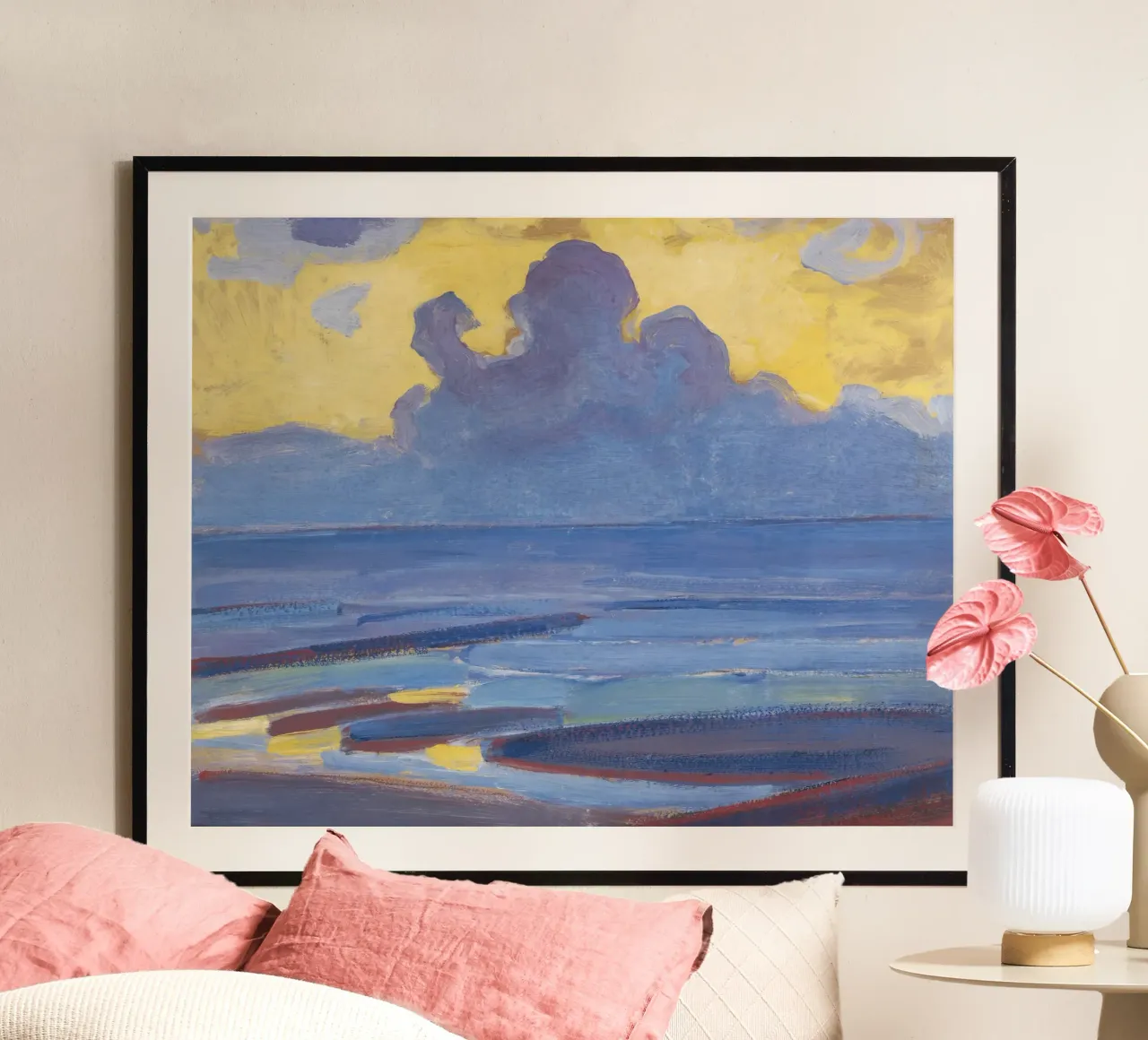 Piet Mondrian - "By the Sea" - Luminous Modernist Landscape poster by NorwesClub