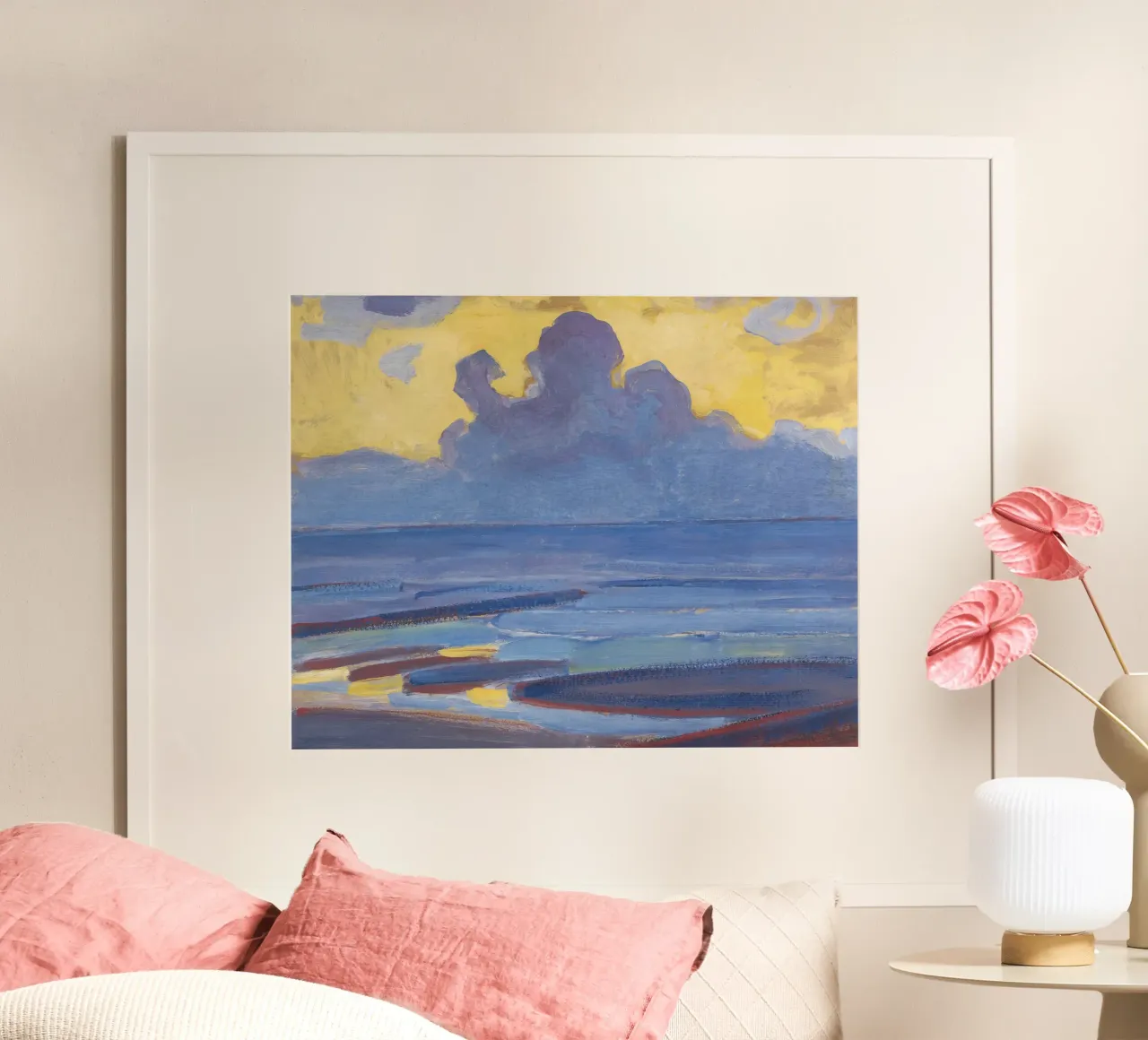 Piet Mondrian - "By the Sea" - Luminous Modernist Landscape poster by NorwesClub