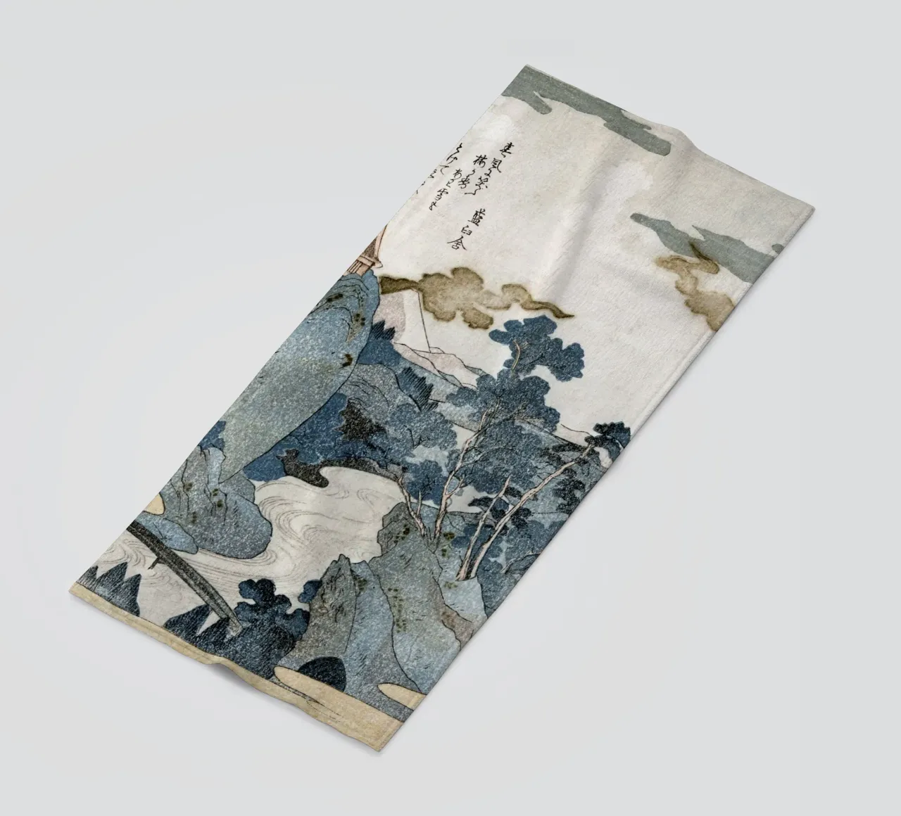 Utagawa Kuniyoshi - Paesaggio Ukiyo-e del Monte Fuji - Giapponese telo mare da NorwesClub