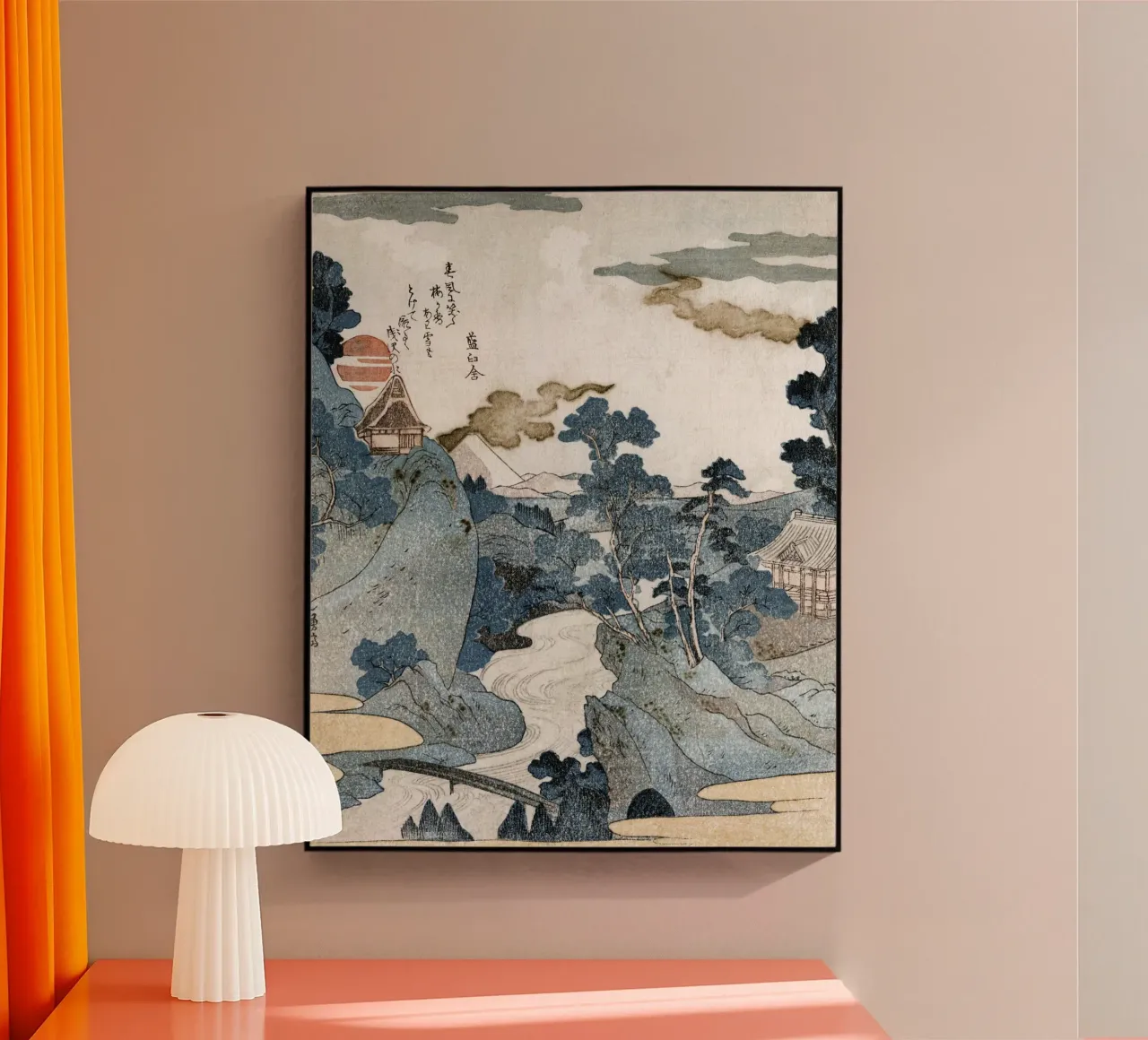 Utagawa Kuniyoshi - Ukiyo-e Mount Fuji Landscape - Japanese acrylic glass by NorwesClub