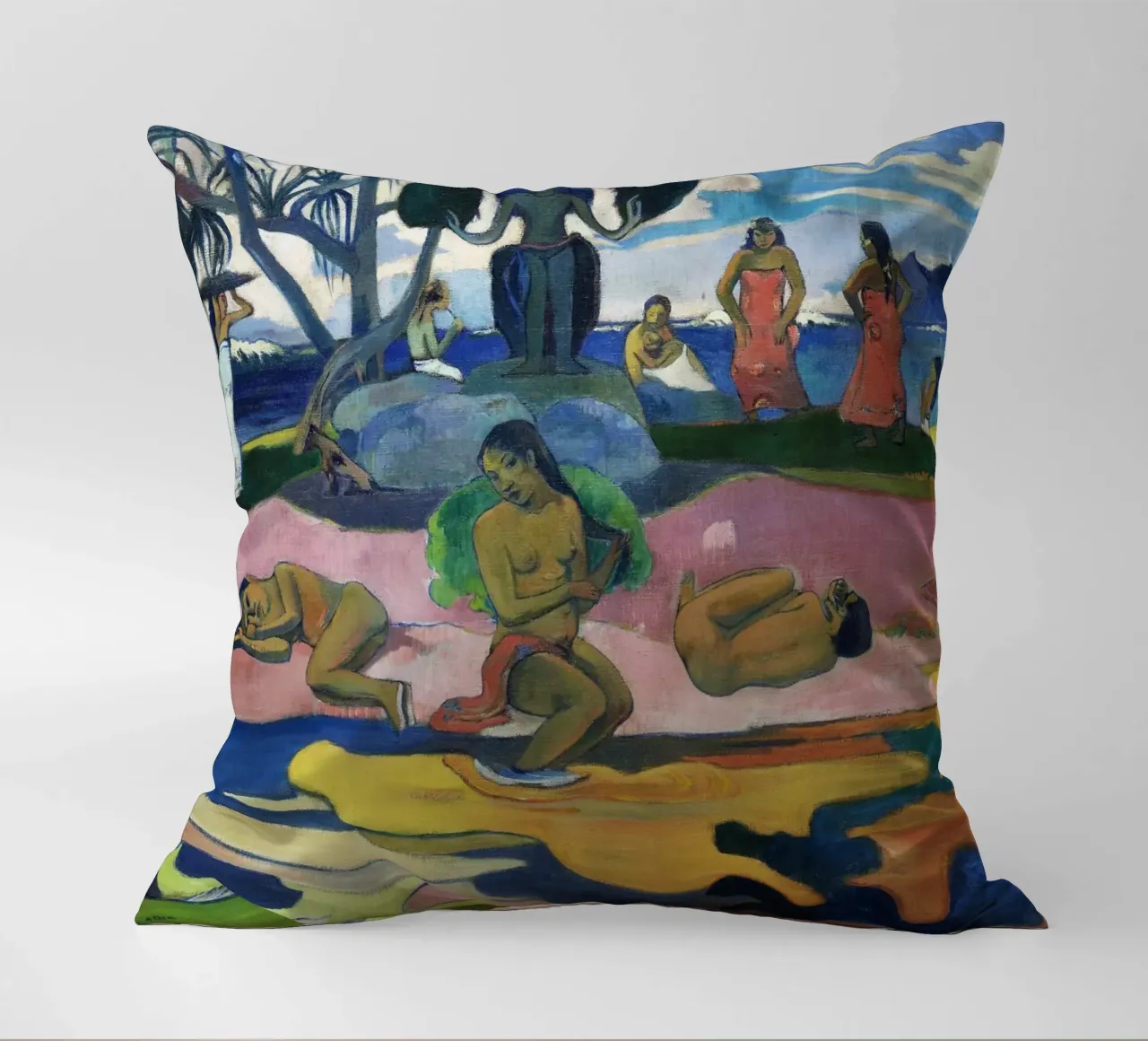 Paul Gauguin - Primitivista "Mahana no Atua" - Tahiti esotica cuscino da NorwesClub