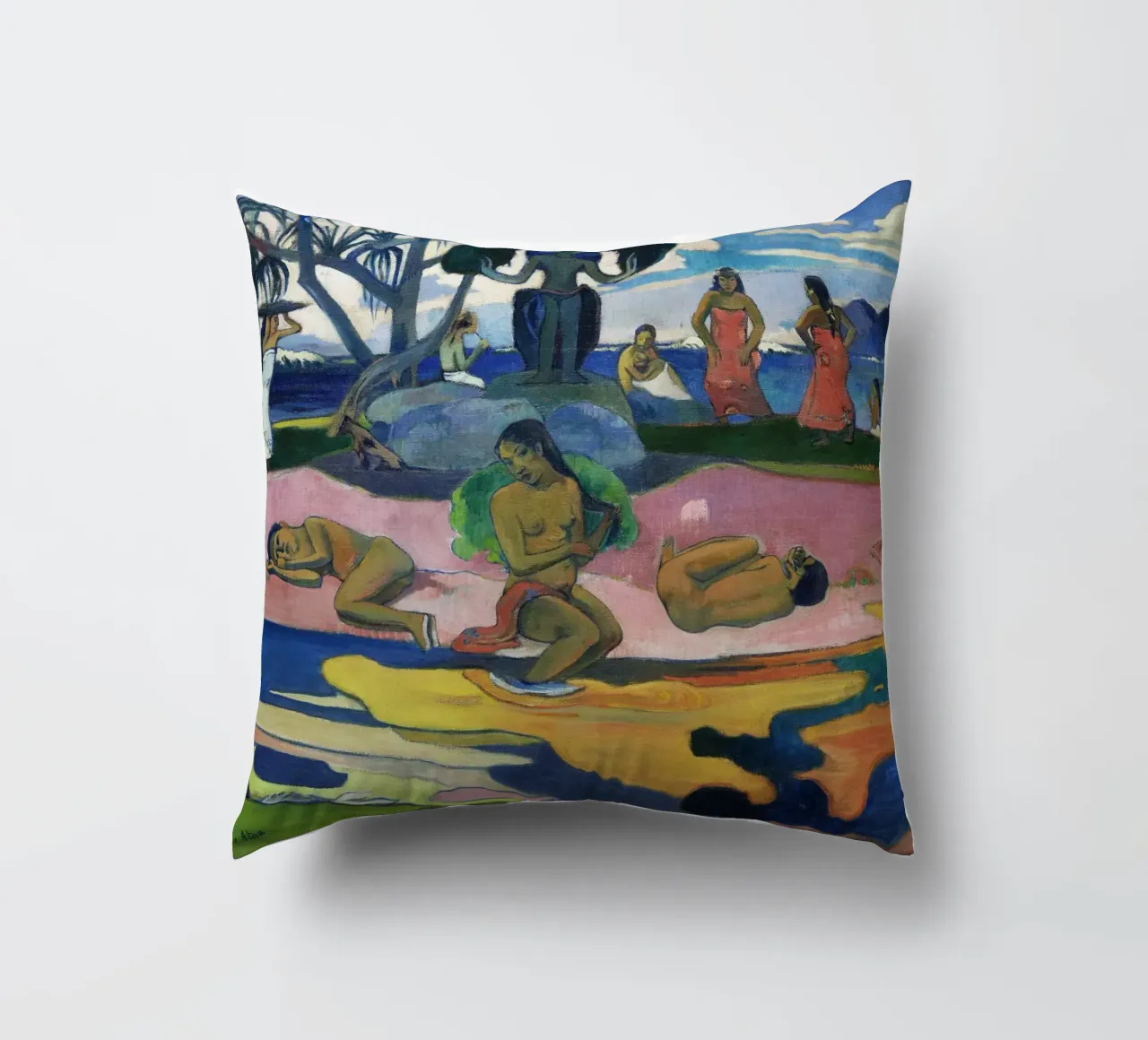 Paul Gauguin - Primitivista "Mahana no Atua" - Tahiti esotica cuscino da NorwesClub