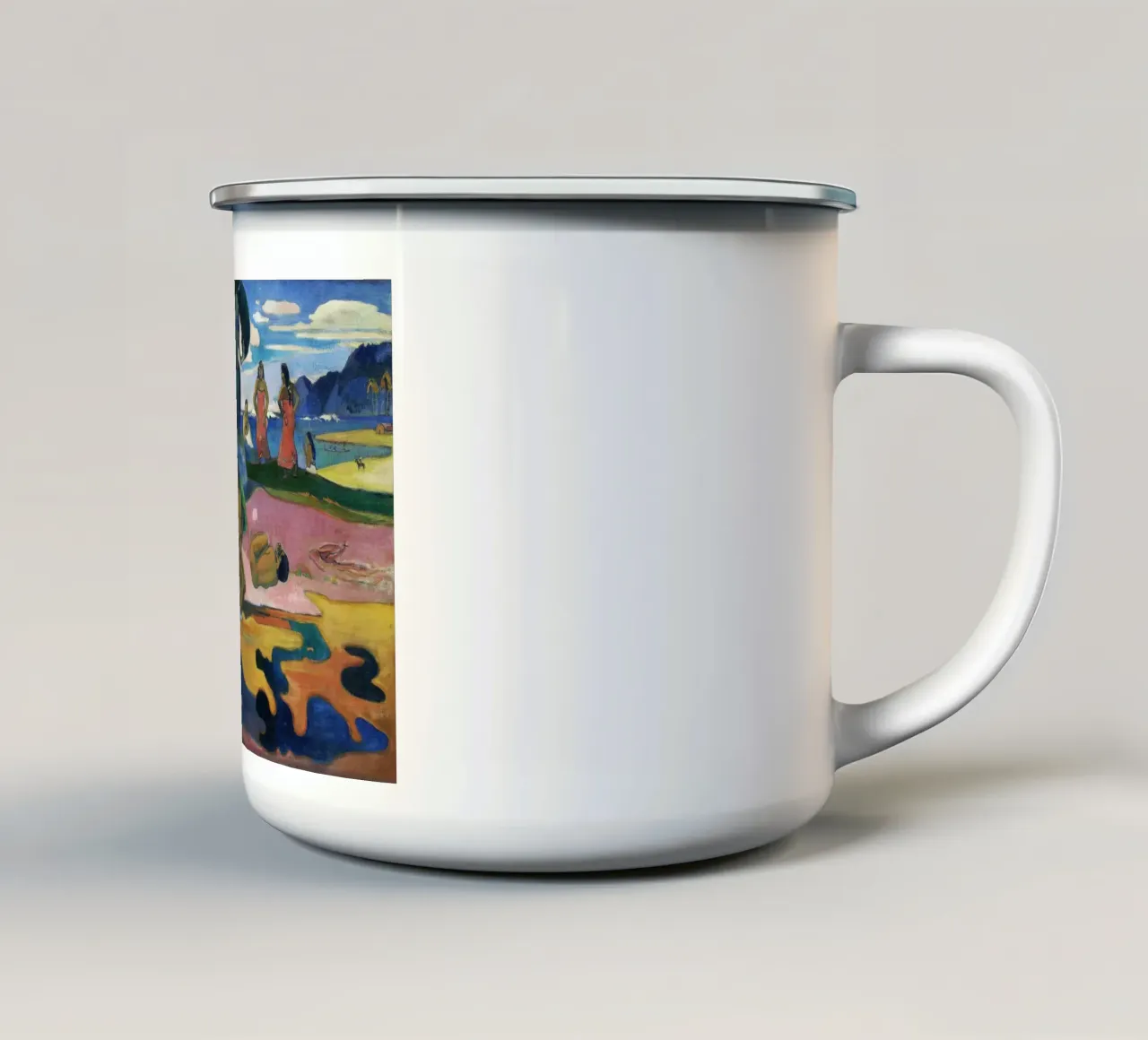 Paul Gauguin - Primitivista "Mahana no Atua" - Tahiti esotica tazza in smalto da NorwesClub
