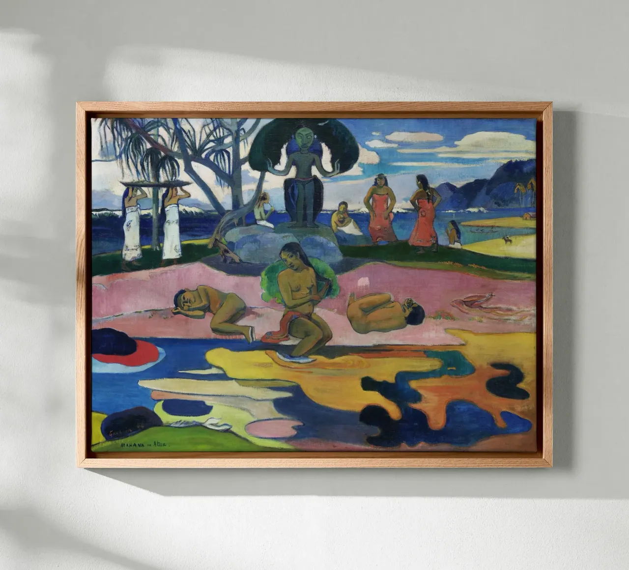Paul Gauguin - Primitivist "Mahana no Atua" - Exotic Tahiti canvas by NorwesClub