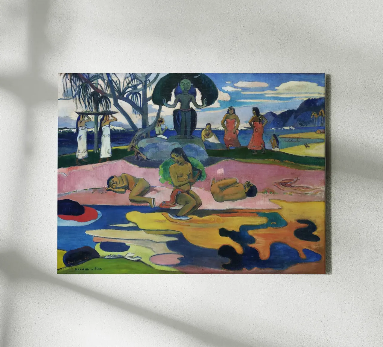 Paul Gauguin - Primitivist "Mahana no Atua" - Exotic Tahiti canvas by NorwesClub