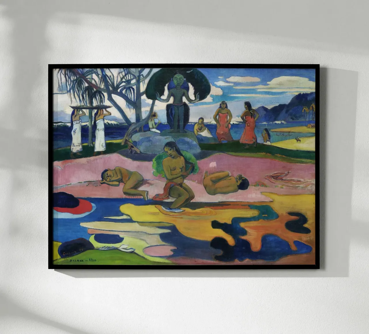 Paul Gauguin - Primitivist "Mahana no Atua" - Exotisch Tahiti hahnemühle van NorwesClub