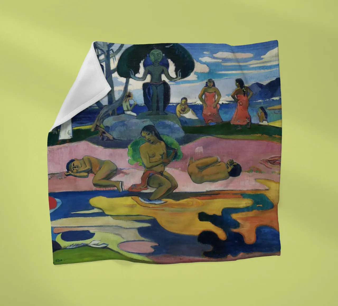 Paul Gauguin - Primitiviste "Mahana no Atua" - Tahiti exotique plaid polaire de NorwesClub