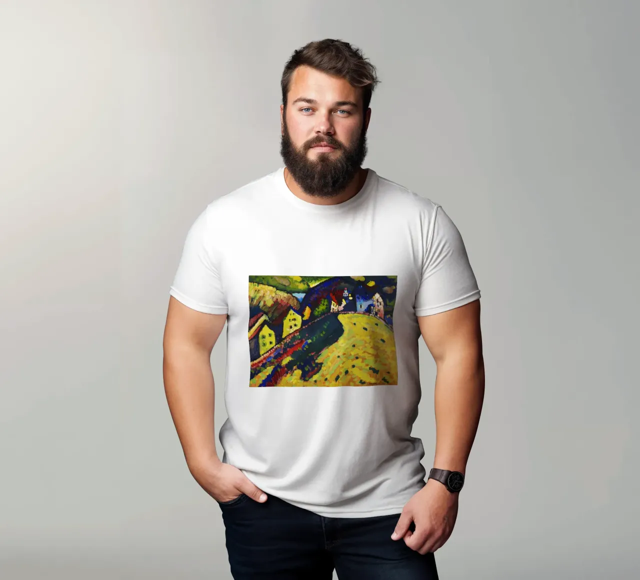 Wassily Kandinsky - Espressionista "Case a Murnau" - Vibra t-shirt da NorwesClub