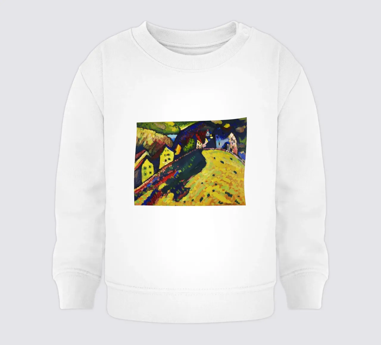Wassily Kandinsky - Espressionista "Case a Murnau" - Vibra felpa neonato da NorwesClub