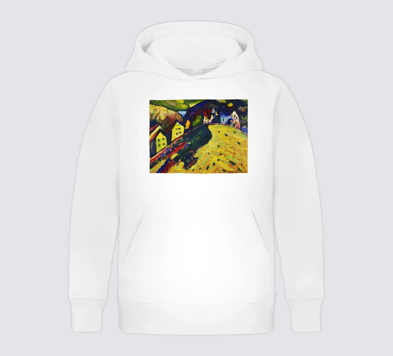 Wassily Kandinsky - expressionistische "Huizen bij Murnau" - Vibra kinder hoodie van NorwesClub