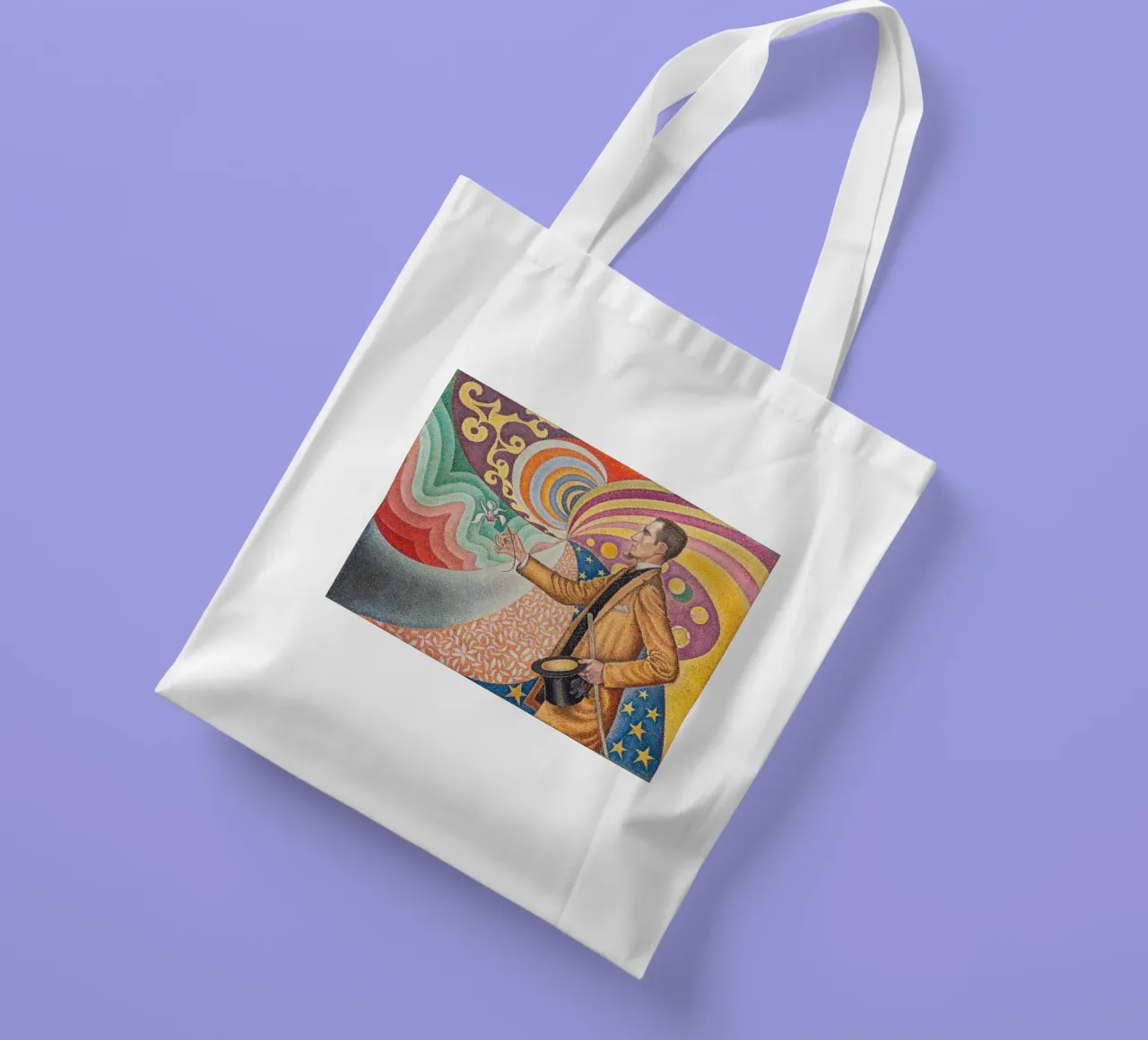 Paul Signac - Pointillist Félix Fénéon Porträt - Neo-Impres Jutebeutel von NorwesClub