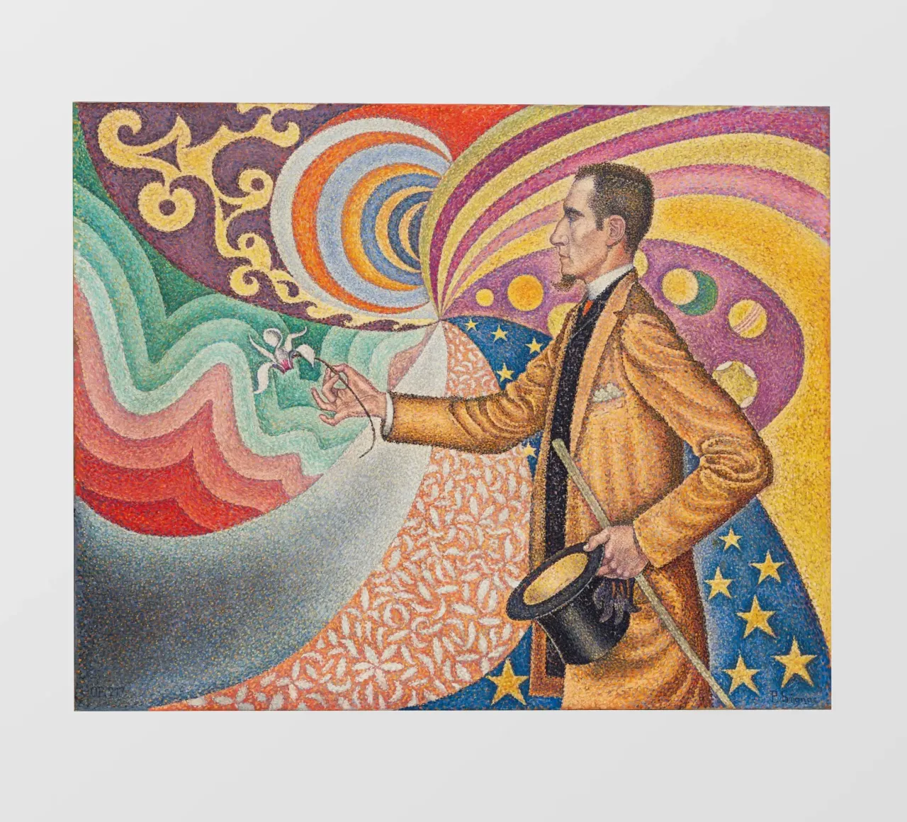 Paul Signac - Pointillist Félix Fénéon Porträt - Neo-Impres PVC Plane von NorwesClub