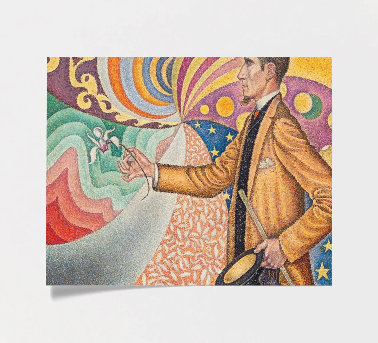 Paul Signac - Pointillist Félix Fénéon Porträt - Neo-Impres Stickerbogen von NorwesClub
