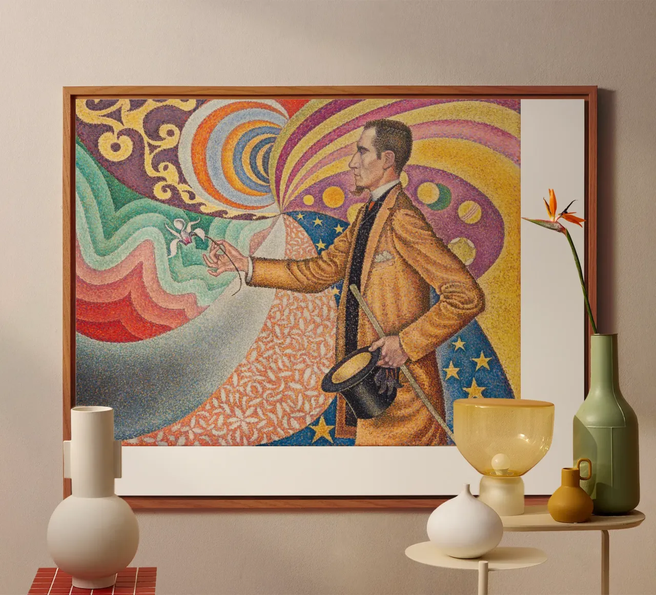 Paul Signac - Pointillist Félix Fénéon Porträt - Neo-Impres Alu-Dibond von NorwesClub