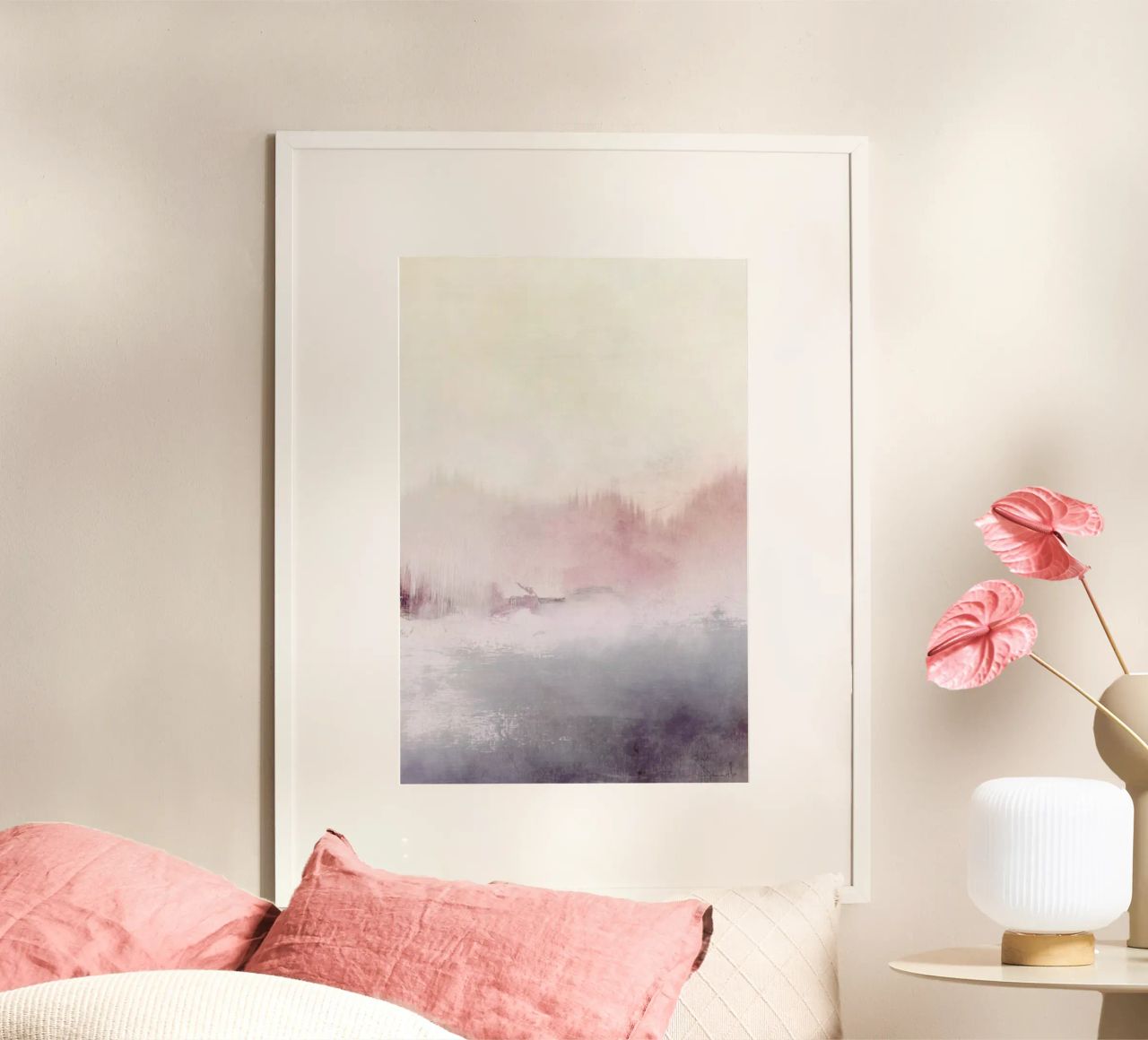 Misty Lake Poster von Dan Hobday
