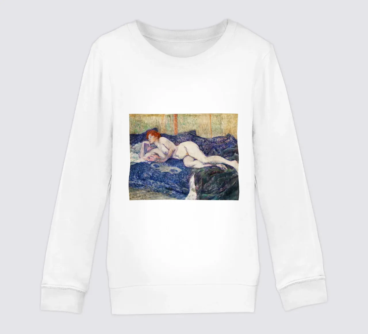 Toulouse-Lautrec: Post-Impressionist Nude & Bohemian Allure kids sweatshirt by NorwesClub