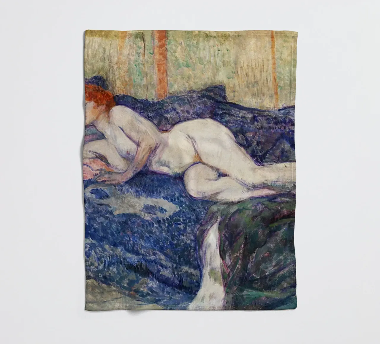 Toulouse-Lautrec: Post-Impressionist Nude & Bohemian Allure fleece blanket by NorwesClub