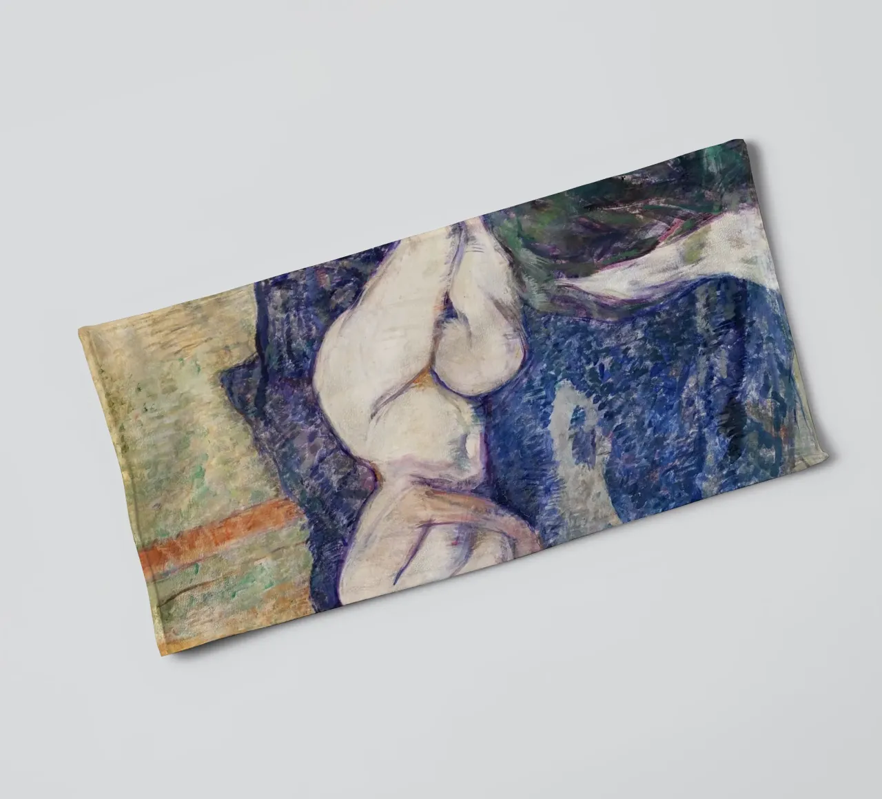 Toulouse-Lautrec: Post-Impressionistisch naakt & Boheemse allure badhanddoek van NorwesClub