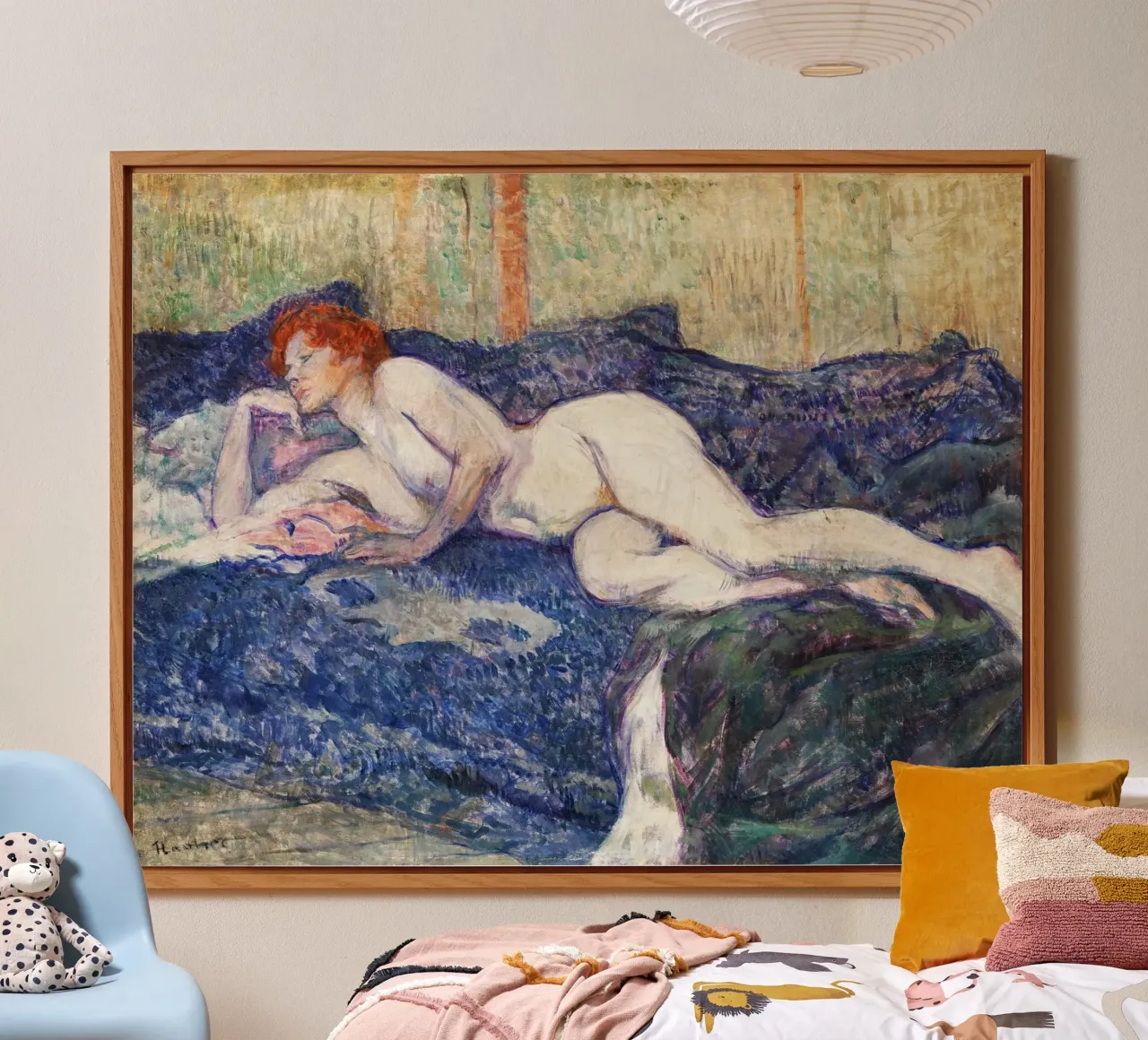 Toulouse-Lautrec: Post-Impressionist Nude & Bohemian Allure alu-dibond by NorwesClub