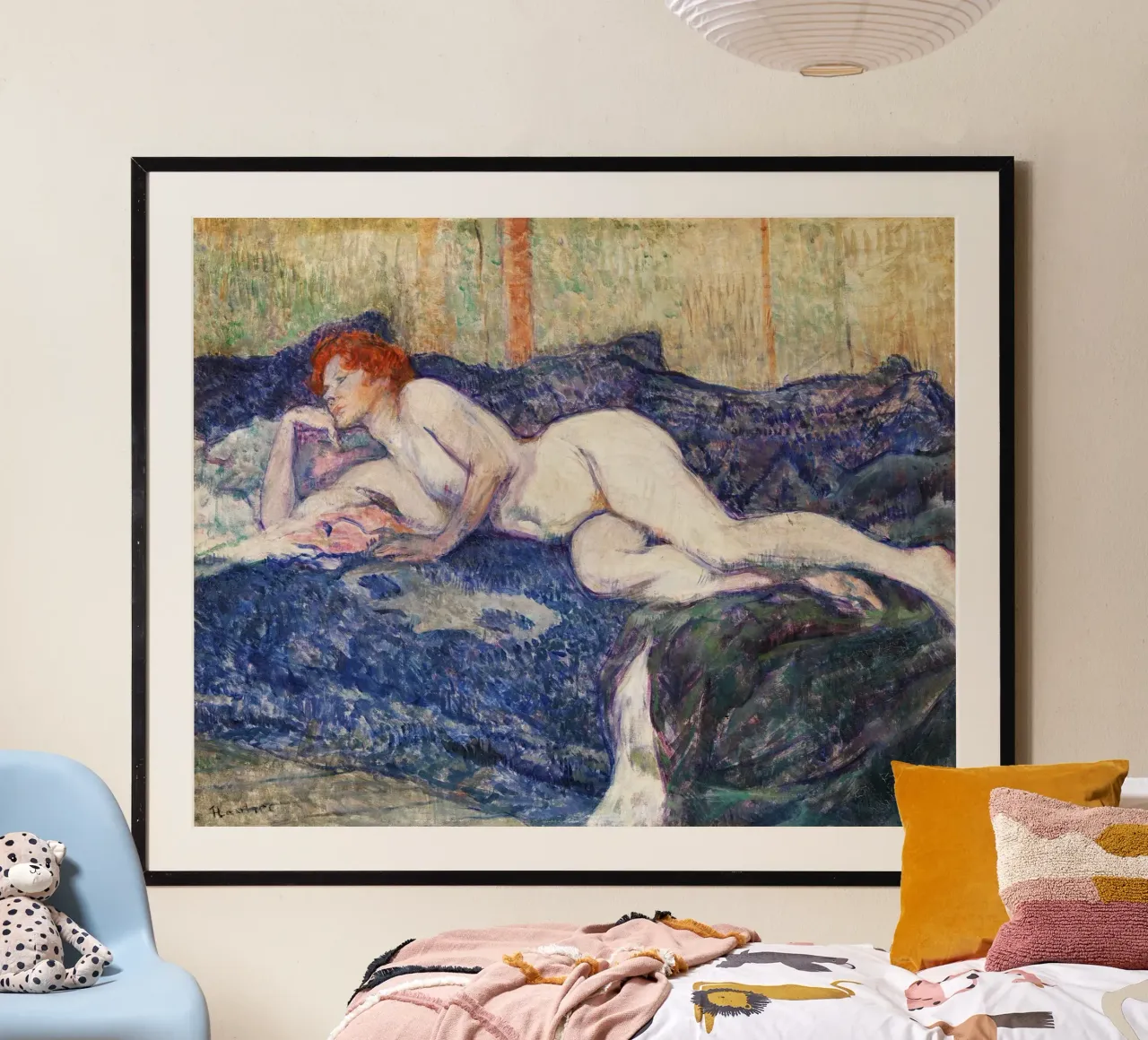Toulouse-Lautrec: Post-Impressionistisch naakt & Boheemse allure poster van NorwesClub