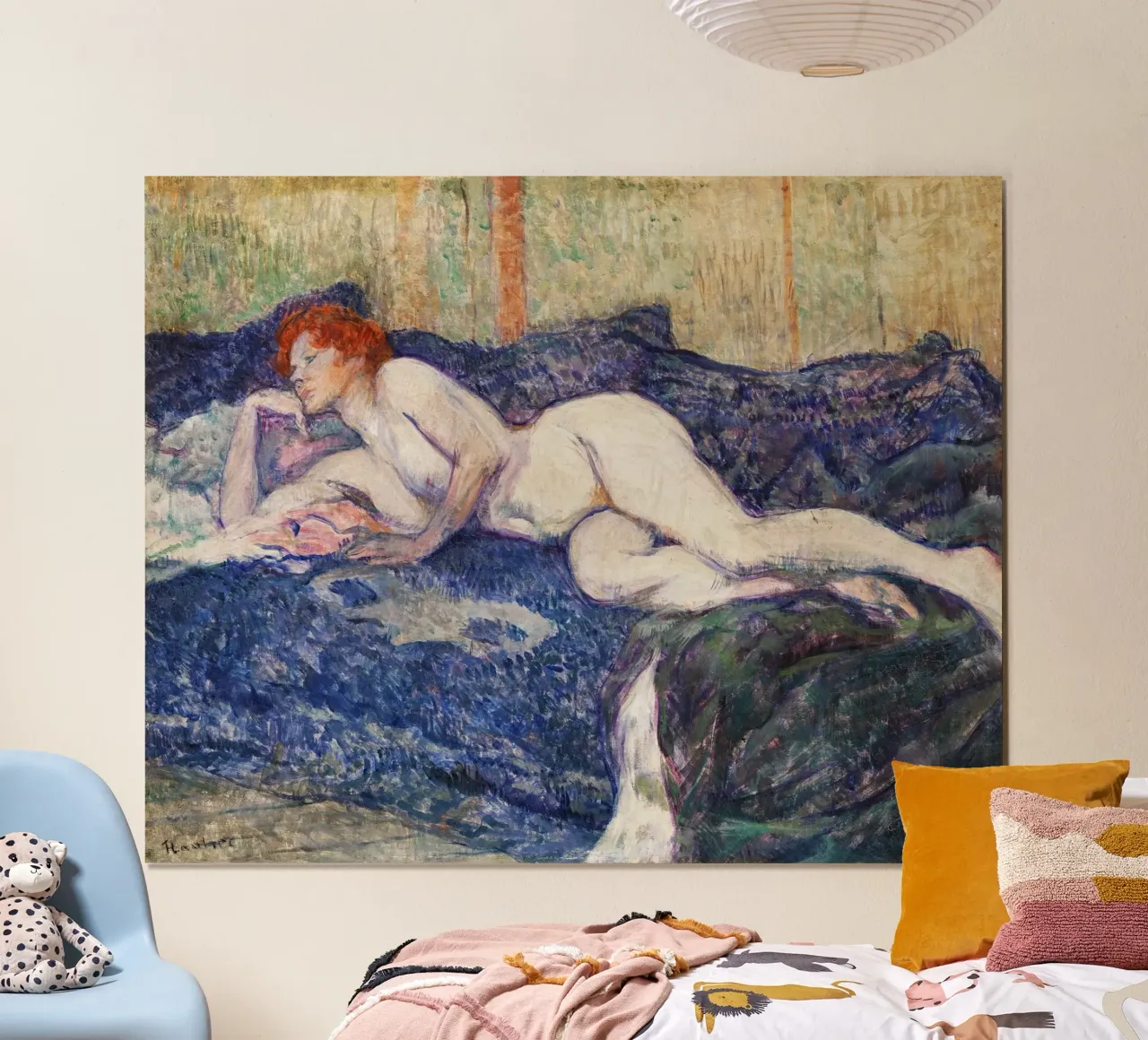 Toulouse-Lautrec: Post-Impressionistisch naakt & Boheemse allure poster van NorwesClub