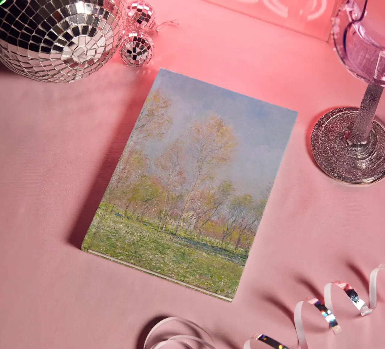 Monet's "Spring in Giverny": Impressionist Nature & Pastel H notebook by NorwesClub