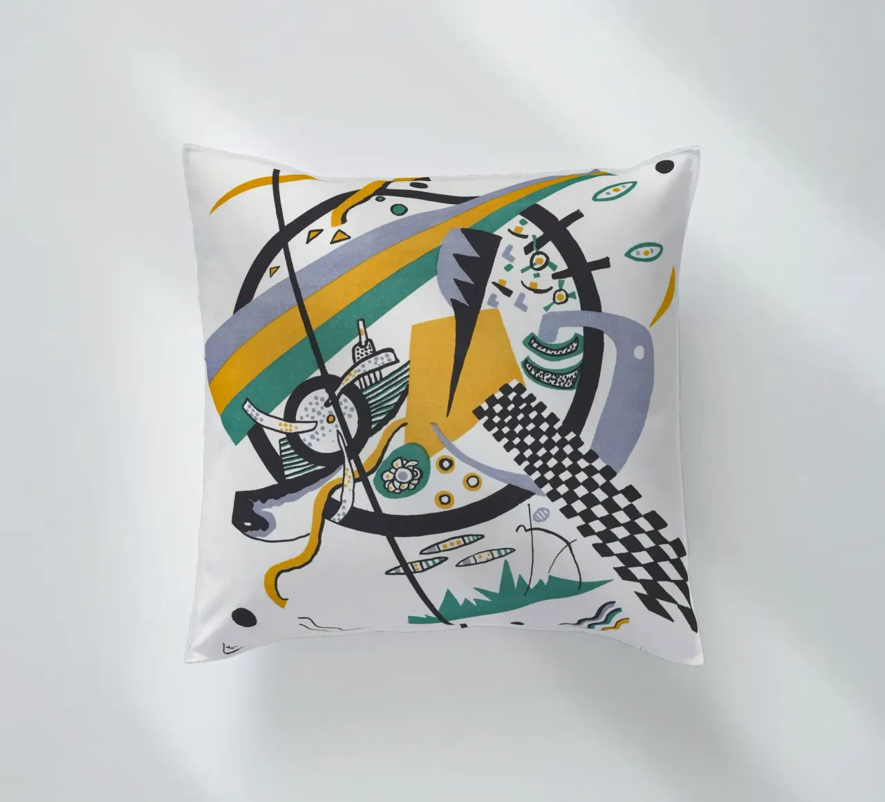 Wassily Kandinsky: Piccoli mondi IV - Astratto geometrico Pri cuscino da NorwesClub