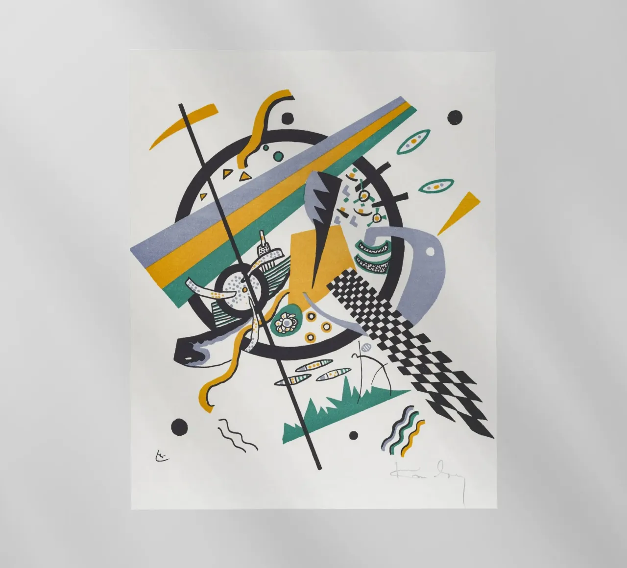 Wassily Kandinsky: Piccoli mondi IV - Astratto geometrico Pri pellicola backlit da NorwesClub