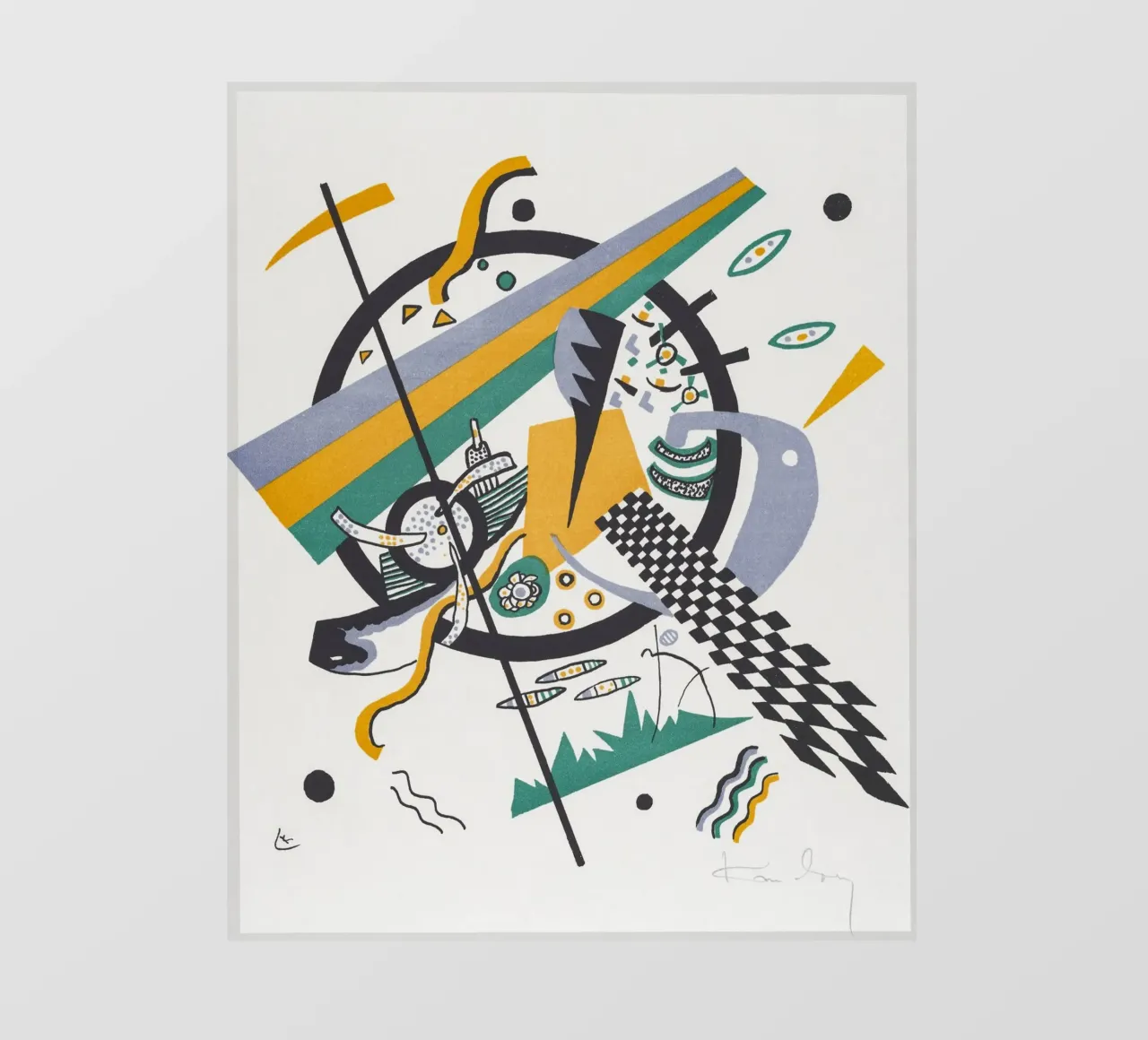 Wassily Kandinsky: Piccoli mondi IV - Astratto geometrico Pri telo in pvc da NorwesClub