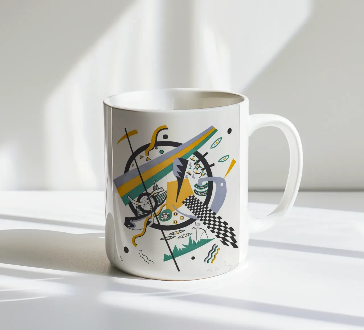 Wassily Kandinsky: Piccoli mondi IV - Astratto geometrico Pri tazza in ceramica da NorwesClub