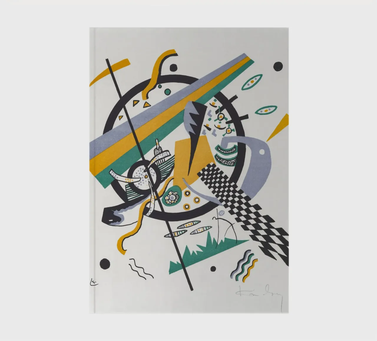 Wassily Kandinsky: Small Worlds IV - Abstract Geometric Pri notebook by NorwesClub